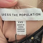 Dress the Population NWT  Sequin Nola Skirt Black Nude Photo 9