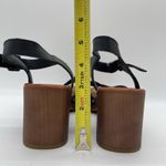 Gianni Bini GB  Womens 10 Shoes Black Leather‎ Sandals Heels Open Toe Ankle Strap Photo 3