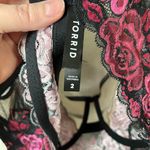 Torrid Floral Embroidered Romantic Lace Underwire Bralette Size 2X Photo 3