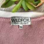 Wildfox  • waffle knit thermal Vneck top Photo 5