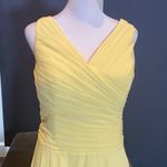Women’s Yellow Full Length Chiffon V Photo 1
