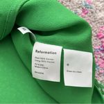 Reformation Dawn Green White Floral Short Sleeve Wrap Mini Dress Women’s Size XS Photo 7