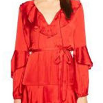 Bardot ‎ Donna Tiered Charmeuse Dress size medium NWT Photo 0