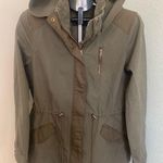 Signature Studio  Army Green Hooded Drawstring Cargo Jacket Large Photo 0