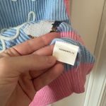 Queen of Sparkles Piña Colada Queen Sequin Knit Sweater Vest Size Small Blue Photo 2