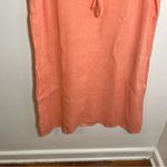 Valentina Naldi Shirt Dress Peach Linen L Orange Size L Photo 4