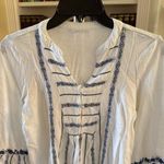 J.Jill Ruffled 3/4 Sleeve Mixed Media Top Photo 1