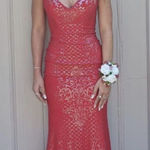 JVN by Jovani Red glittery prom dress Photo 0