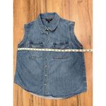 Liverpool Jeans Company Liverpool Los Angeles Denim Sleeveless Button Front Shirt Women's M Photo 6
