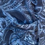 London Fog Vintage 80s 90s Rayon Paisley Midi Skirt Black Grey 14 Classic Print Photo 1