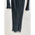Suboo Crystal Bell Sleeve Plunging Wire Neck Maxi Dress Black Women's Size XS Photo 3