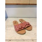 Ancient Greek Sandals Shoes Womens Size 38 Bow Slide Handmade Greece Flats Pink Photo 1
