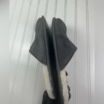 UGG  Women’s Charcoal Suede Slippers Size 10 Photo 7