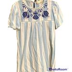Alter’d State Floral Embroidered Boho Blue dress Size L Photo 0