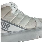 Christian Dior Nylon Fabric D-Player High Top Sneakers White Grey Photo 9