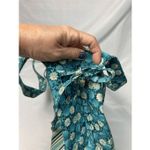 Handmade Green Teal Fabric Purse Photo 3