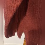 Peruvian Connection  Alpaca Sweater Pocket Rust Size Medium Photo 4