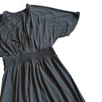 Boston Proper  Black Kimono Sleeve Wrap Front Maxi Length Stretch Size Medium NWT Photo 8