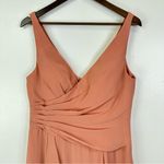 Azazie  Kori A-Line Ruched Chiffon Dress in‎ Mai Tai Size A12 Photo 1
