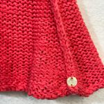 Pure Handknit Sleeveless Cowl Neck Long Sweater Tunic Coral Pink Size Med/Large Photo 6