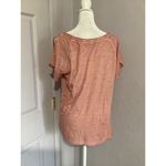 Sanctuary  Womens Pink Heather Cap Sleeve Crew Neck T-Shirt Size: S Photo 4