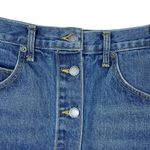 LF  Carmar Denim Y2K Pointed Hem Button Mini Skirt in Blue Size 29 Photo 1