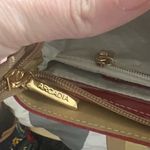 Arcadia Glossy Red and Tan Tote Bag Photo 7