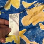 Susan Graver  Blue and Yellow Floral Swim Cover Up Photo 6