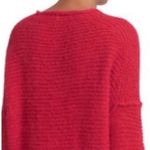 Free People All Mine Alpaca Sweater Pullover Oversized Raspberry Balloon Sleeves Photo 1