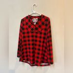 Miusey Red Black Buffalo Plaid V Photo 5