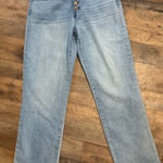 REWASH  Light Blue High Rise Straight Leg Button Fly Vintage Look Size 28 Photo 0