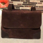 AMERICANA BY SHARIF Suede Flap Vintage Brown Photo 0