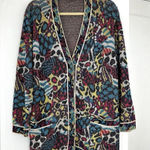 Missoni Vintage  For Neiman Marcus Women's Multicolor Abstract Cardigan Sweater M Photo 0