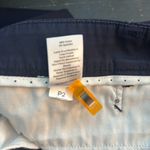 Talbots Pants 16 Blue Cropped Straight Leg Trousers Professional Perfect Skimmer Photo 8