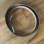 Kate Spade Black and Gold Stitched Edged Leather Belt with Classic Design Size L Photo 6