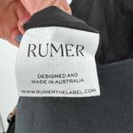 Rumer Bridget Ring Maxi Linen Dress‎ Black Large NWT Photo 9