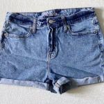 Wild Fable High Rise Short Woman’s 8/29r Blue Denim Rolled Cuffed Hem EUC Photo 0