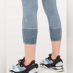Lululemon  Wunder Under Crop 23" Ribbed Washed Moon Blue 6 Photo 4