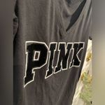 PINK - Victoria's Secret PINK black tshirt with velvet lettering lightweight size medium Photo 1