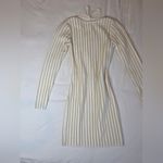 Princess Polly Ivory and Gold Long Sleeve Sweater Dress NWT Photo 7