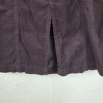 Banana Republic  Womens Skirt 12 Purple Corduroy Front Slit‎ Belt Loops Pockets Photo 4