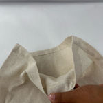 Faeriesty‎ Wide Leg High Rise Beige Linen Blend Side Zip Pants Size 2X Tan Photo 4