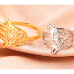 Boutique NEW‎ Women’s Unisex Hamsa Hand 18k White Gold PVD Size 7 Photo 4