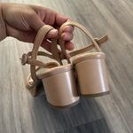 Anne Klein Tan Strap Heeled Sandal size 8.5 Neutral Comfort Heels Photo 4