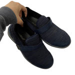 Orthofeel quincy blue knit sneaker shoes comfort velcro strap women's 8 x Photo 0