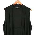 Sympli Go To Vest Long Duster Black Knit Longline Layering Cardigan 18 Photo 2