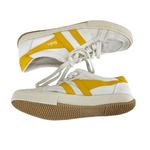 Gola Stratus Sneaker Vegan Leather Off White & Sun Yellow Size 8 Photo 3