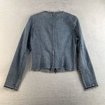 EXPRESS Vtg Y2K Jeans M Denim Jacket Sparkles Bling Rhinestones Festival Boho Photo 10