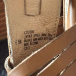 Sofft Cognac Woven Leather Slingback Wedge Sandals Size 6.5M Brown Photo 6