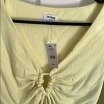 Cotton On Yellow Ruched Long Sleeve Top Photo 1